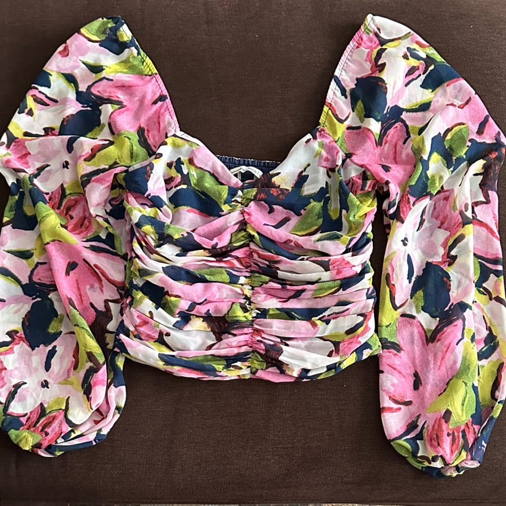 Abercrombie & Fitch Multicolor Floral Blouse